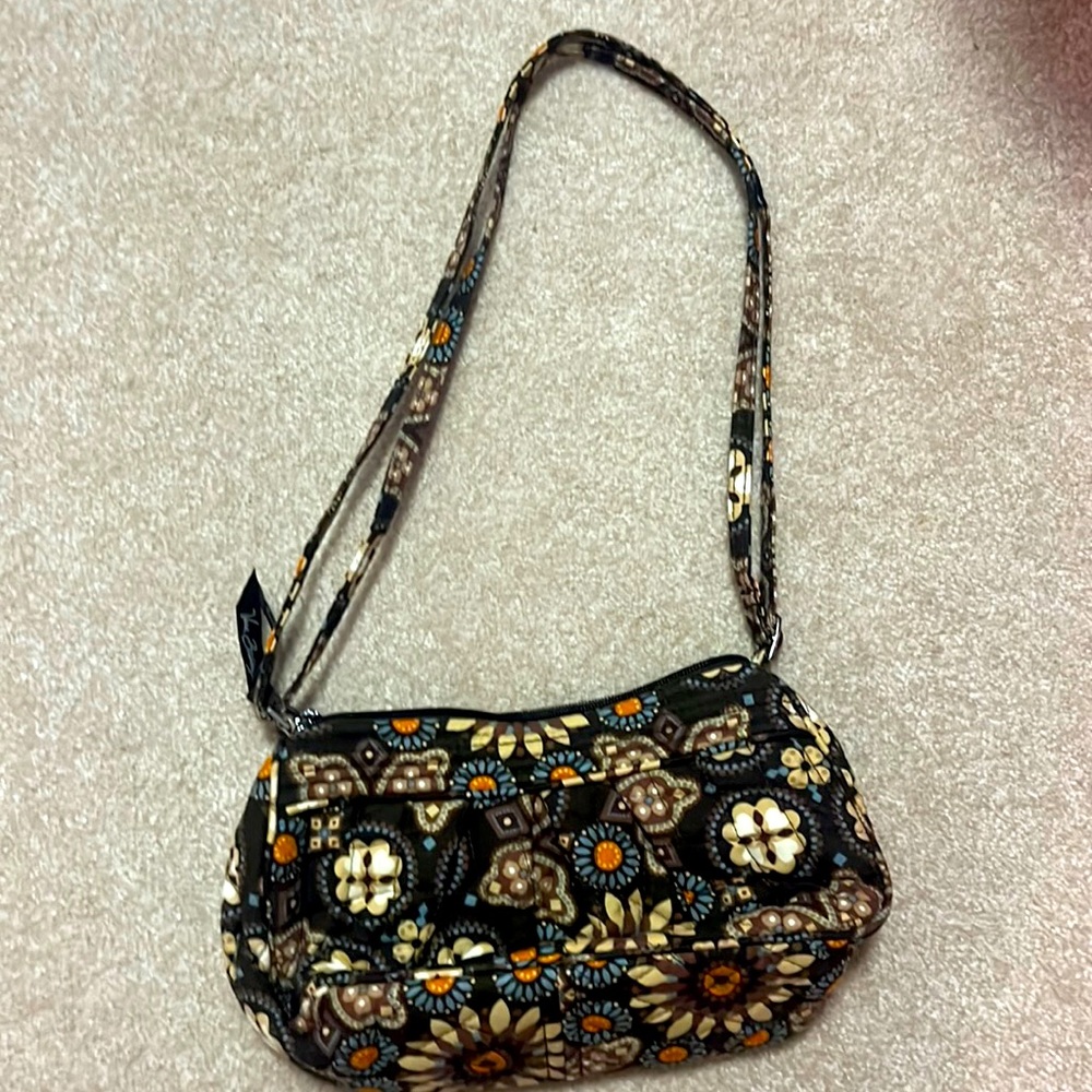 Vera Bradley brown floral paisley small purse